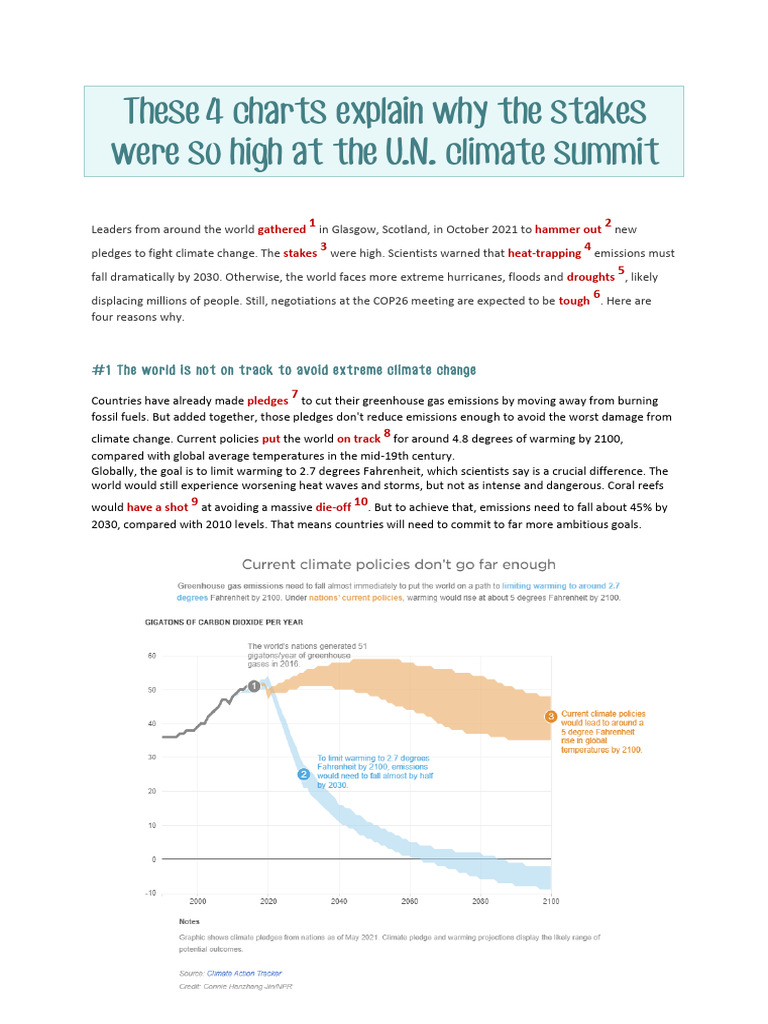 4 charts | PDF | Greenhouse Gas | Climate Change