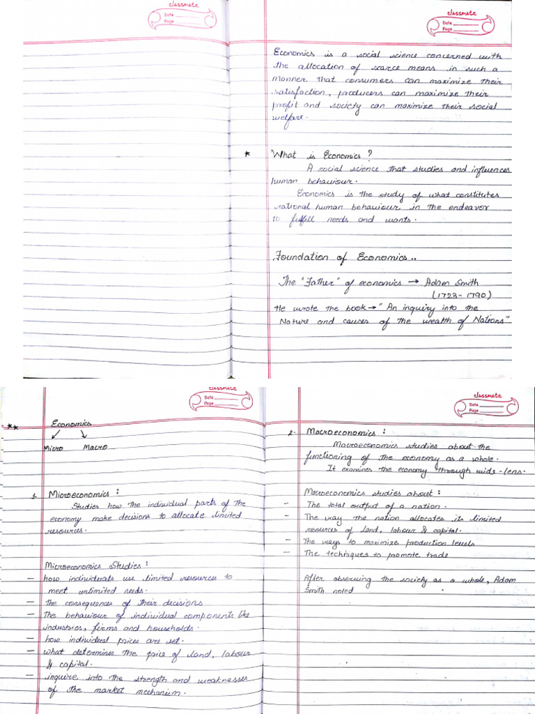 Economics Notes | PDF