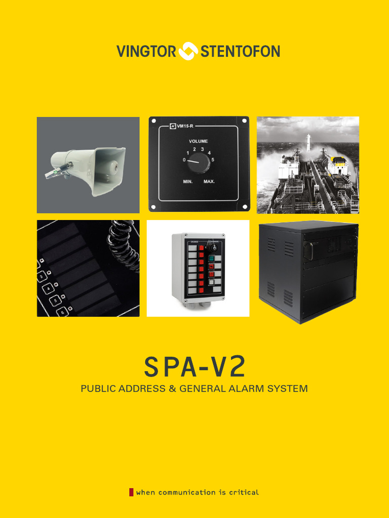 Vingtor-Stentofon SPA-V2 Overview | PDF | Relay | Amplifier