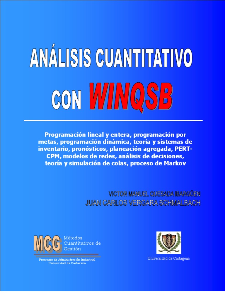 Métodos Cuantitativos en Gestión Industrial | PDF | Toma de decisiones ...