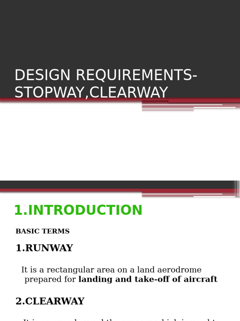 Stopway and Clearway Design in Aviation | PDF | Runway | Aviation