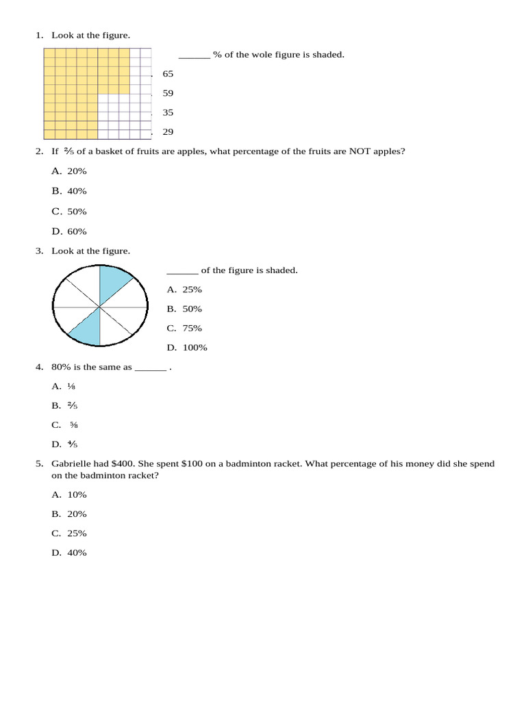 Percentage | PDF