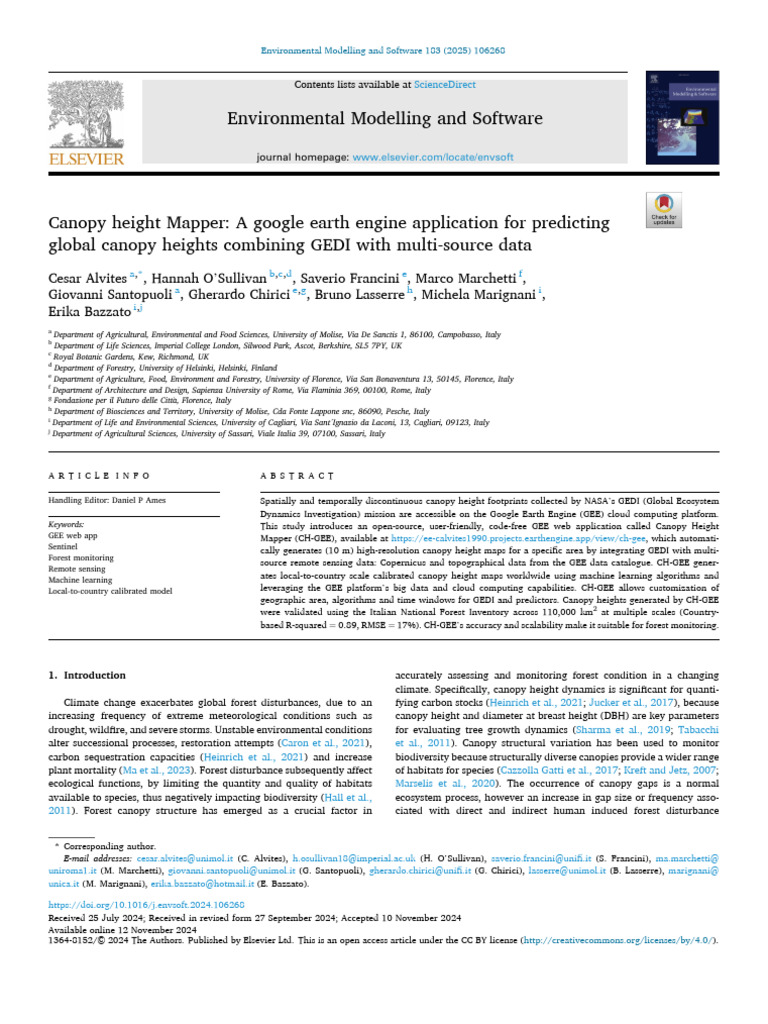 Canopy Height Mapper: Global Forest Mapping | PDF | Coefficient Of ...