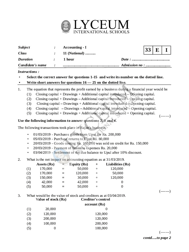 Accounting I | PDF | Debits And Credits | Banks