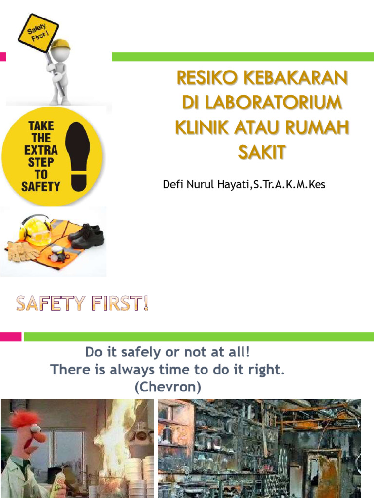 Resiko Kebakaran Di Laboratorium Klinik Atau Rumah Sakit | PDF