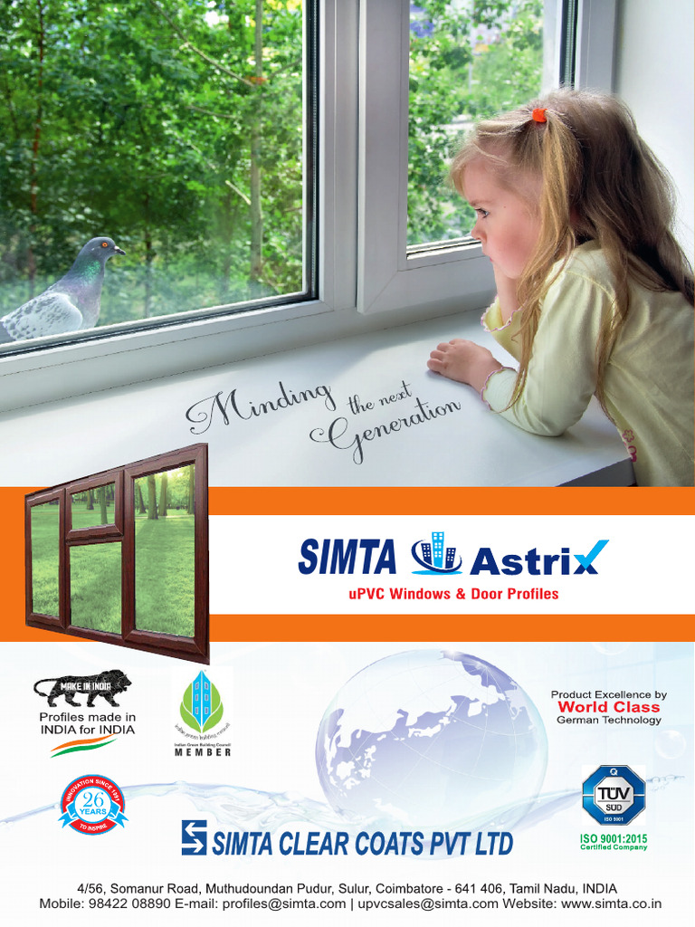 SIMTA uPVC Profiles Catalogue Overview | PDF | Window | Components