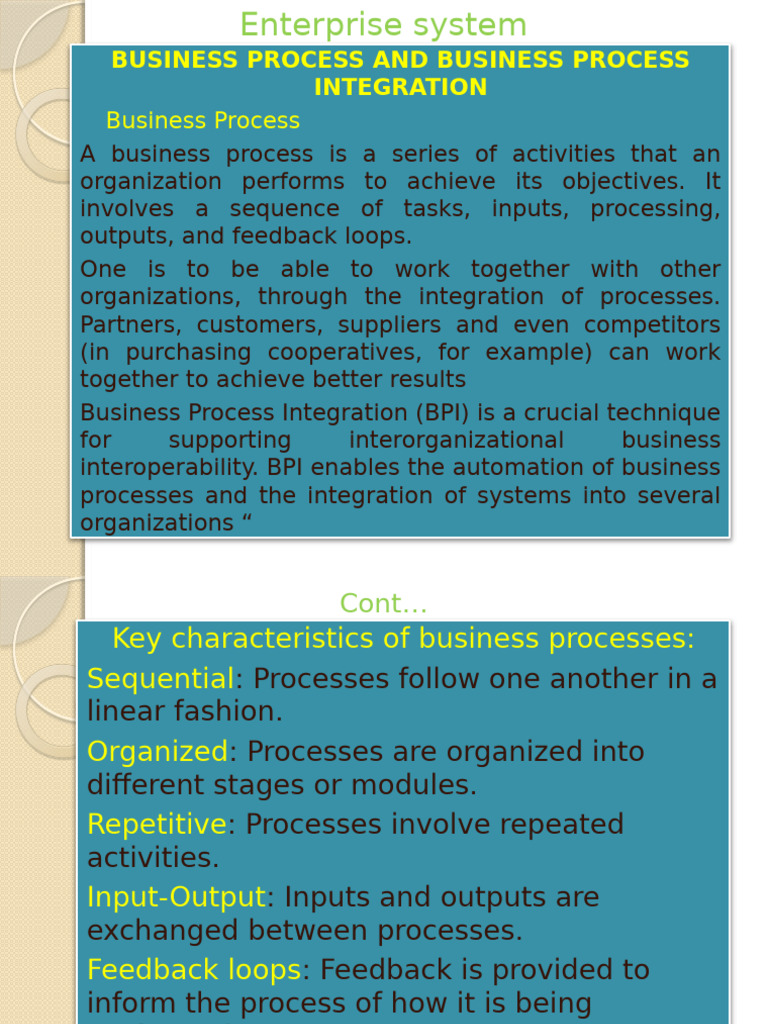 Enterprise system | PDF | Enterprise Resource Planning | Business Process
