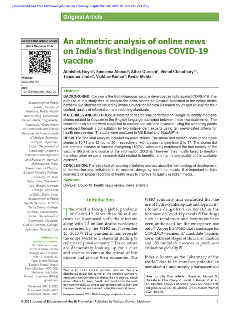 Altmetric News Analysis Pdf Phases Of Clinical Research Clinical