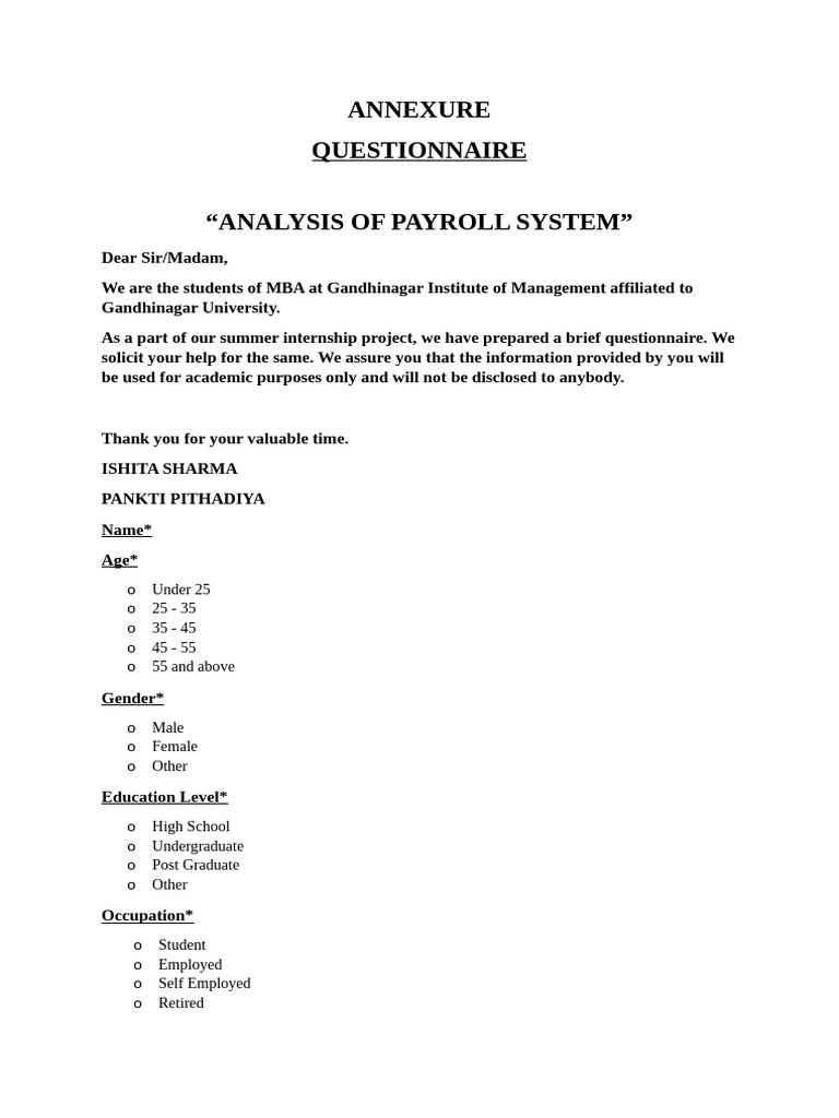 ANNEXURE | PDF | Business