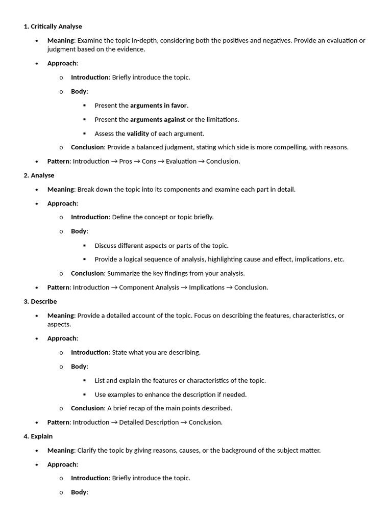 Guide to Analyzing Topics Effectively | PDF | Argument | Reason