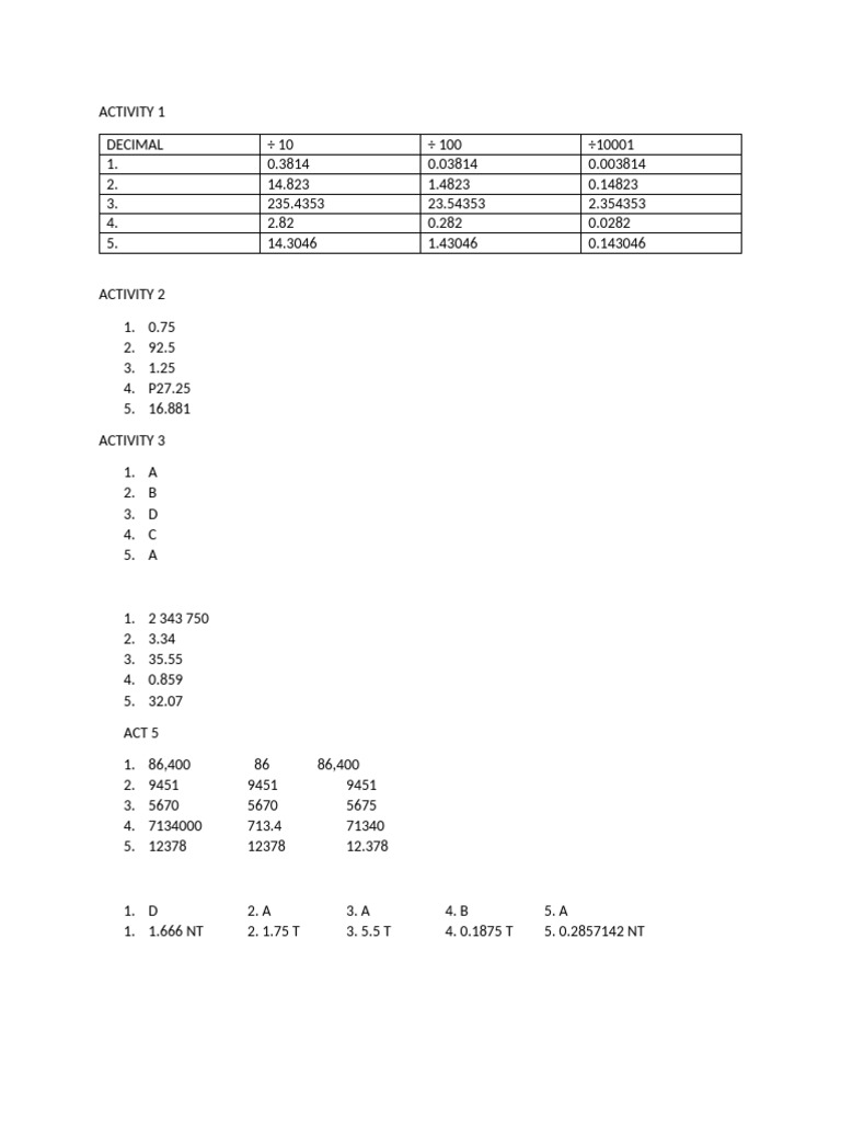 Activity 1 | PDF