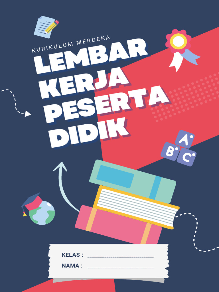 Biru Dan Merah Ilustrasi Sampul LKPD A4 | PDF