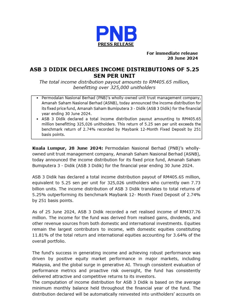 ASB 3 Didik 2024 Income Distribution | PDF | Income | Investing