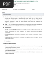 Batch Release Authorization Checklist | PDF