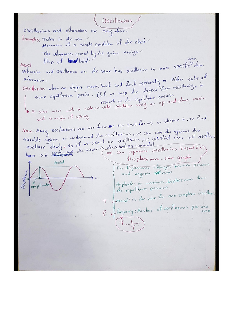 Oscillation Pdf