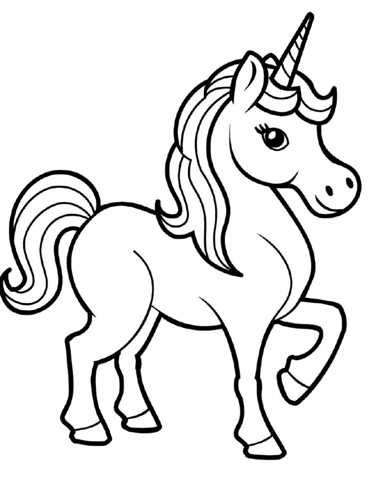 Unicorn Coloring Pages 19 | PDF
