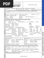 Critical Care Nursing Assessment Form Copy Electrocardiography Respiratory System