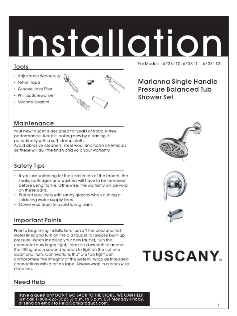 Open Bathroom 6736111 - Install2020 PDF | PDF