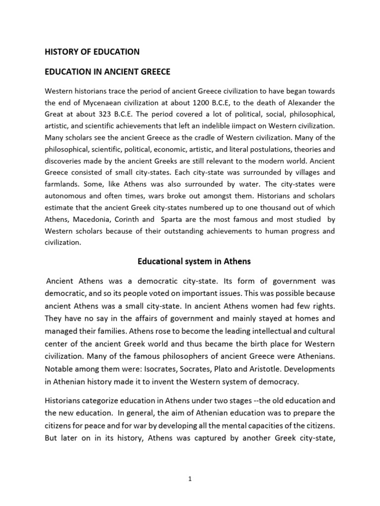 Ancient Greek Education Insights | PDF | Sparta | Ancient Greece