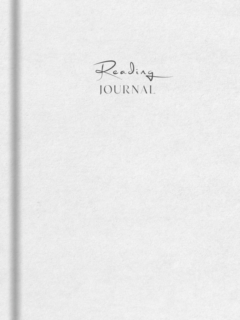 Reading Journal V 1 LG | PDF | Creative Works | The Arts