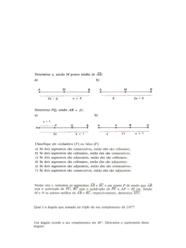 GUIA 2 Retas e Ángulos | PDF