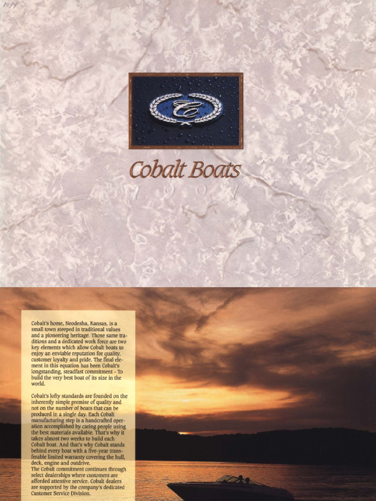 Cobalt - 1994 Brochure | PDF