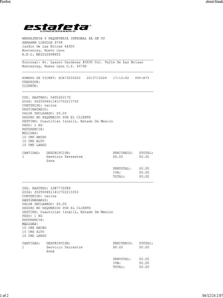 Print Blank 2 Document