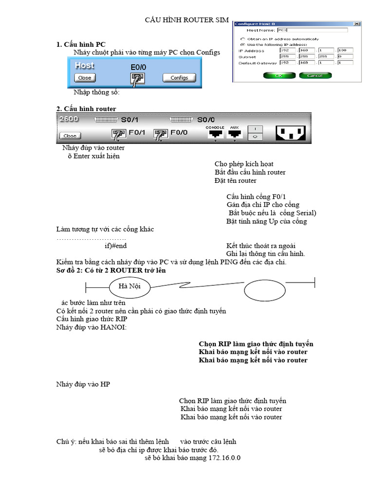 Cauhinh Router May Ao | PDF