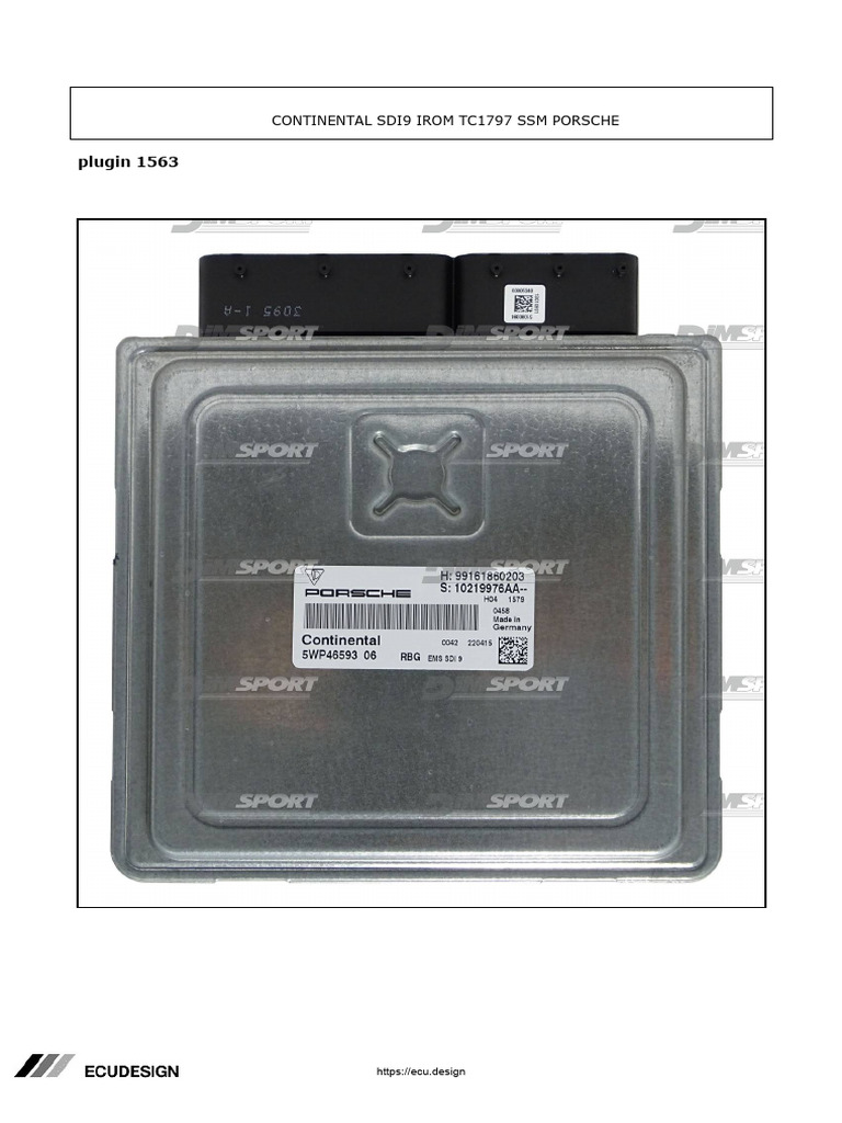 Connecting Continental SDI9 ECU | PDF