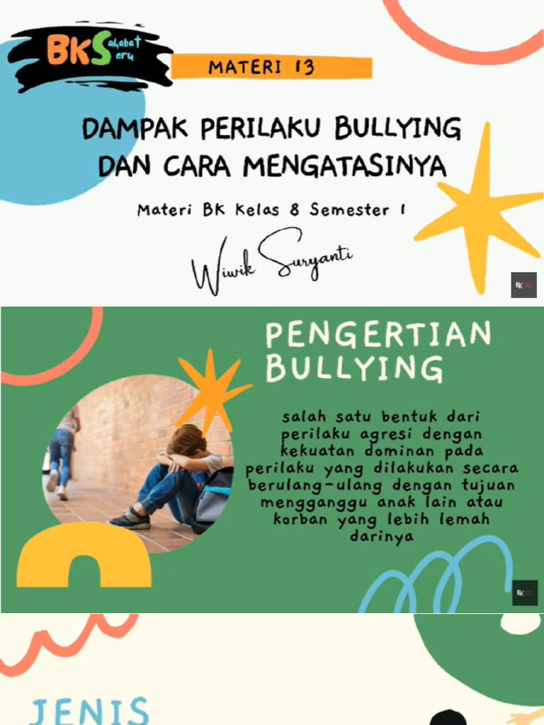 Materi 13 Dampak Perilaku Perundungan Dan Cara Mengatasinya Pdf