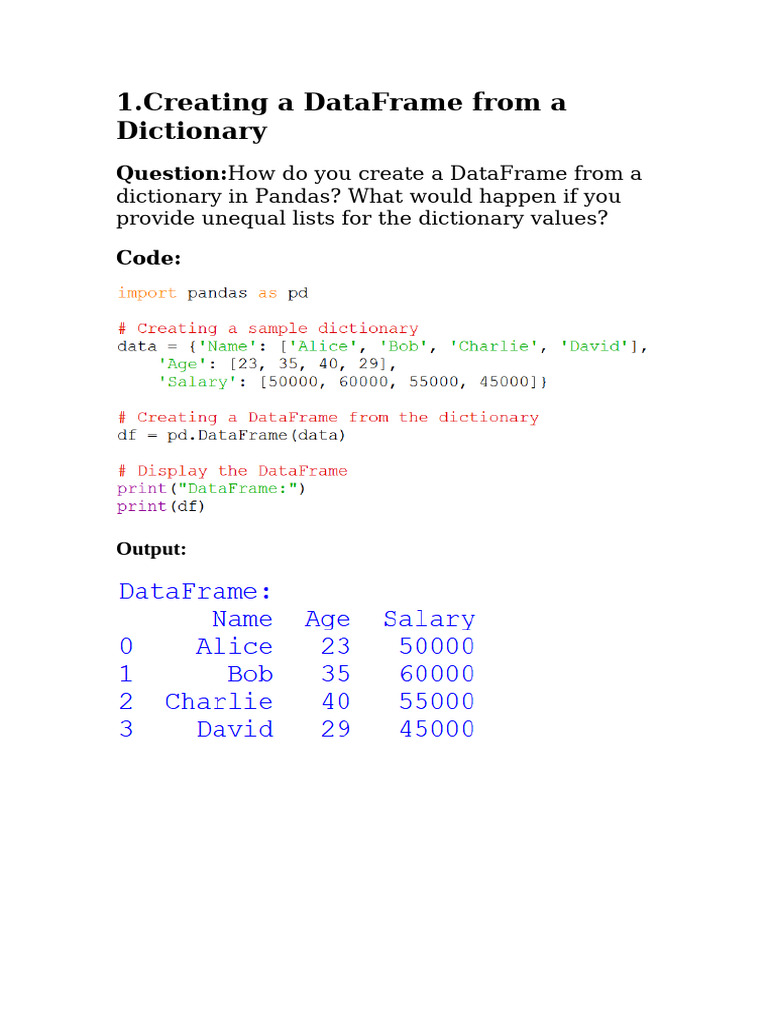 I.P Project File (Pandas CODES) | PDF