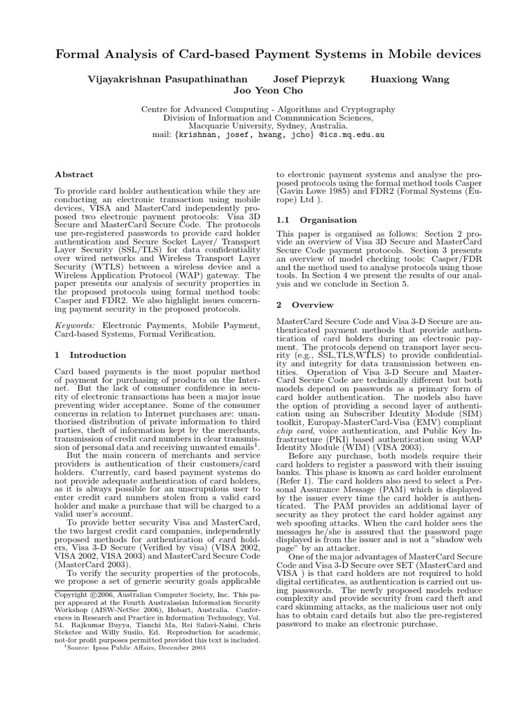2006AISWNS | PDF | Transport Layer Security | Public Key Certificate