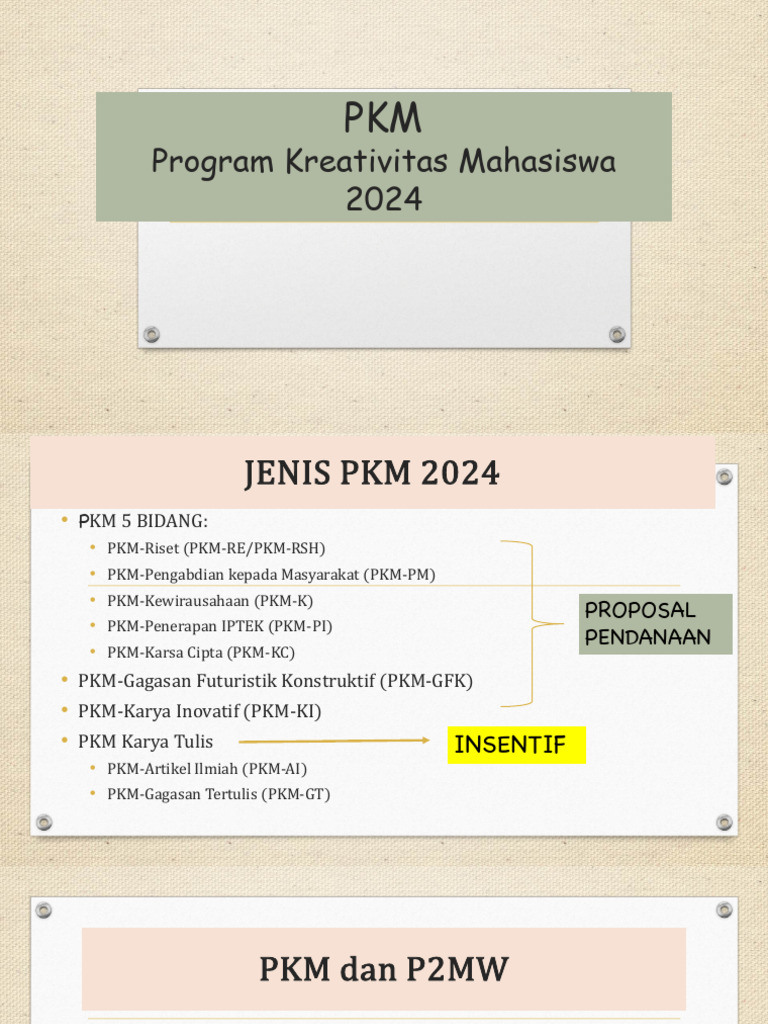 Panduan PKM Kewirausahaan 2024 | PDF