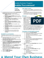 Info Sheet - Green Procurement