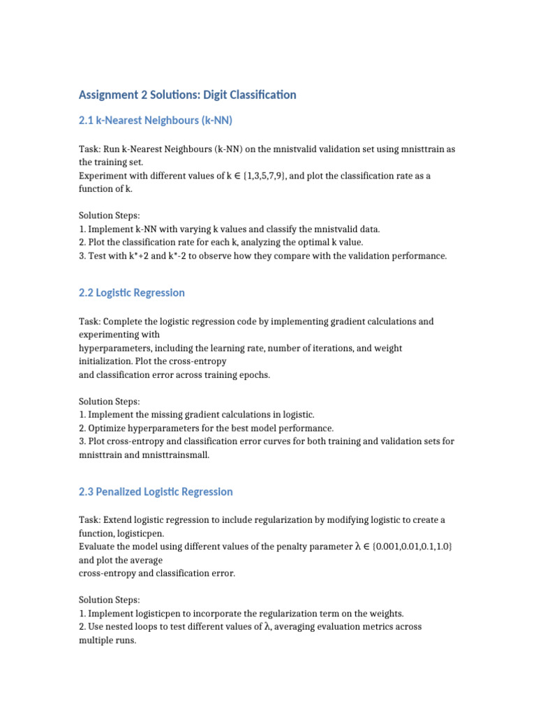 Assignment_2_Solutions | PDF | Statistical Classification | Regression ...