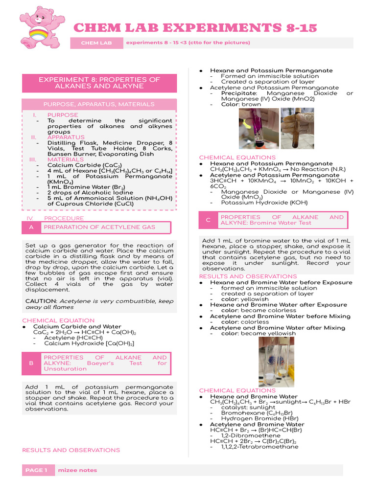 Chem Lab Exp 8-15 2 | PDF