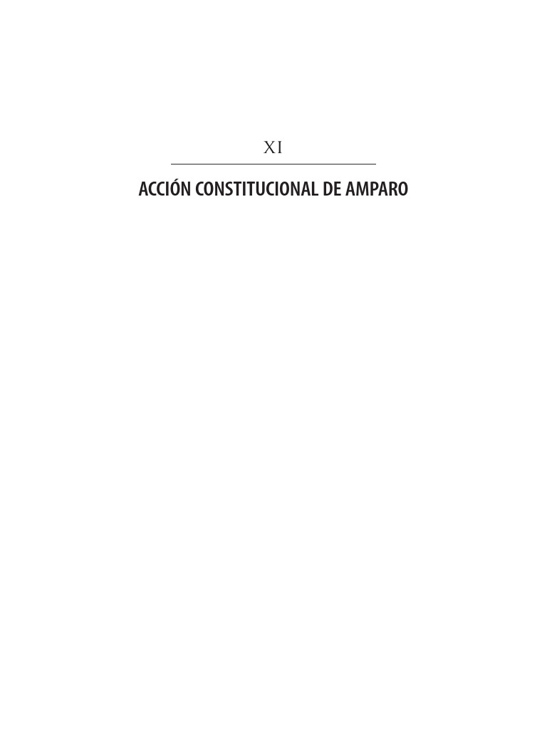 Amparo | PDF | Derecho Constitucional | Habeas corpus
