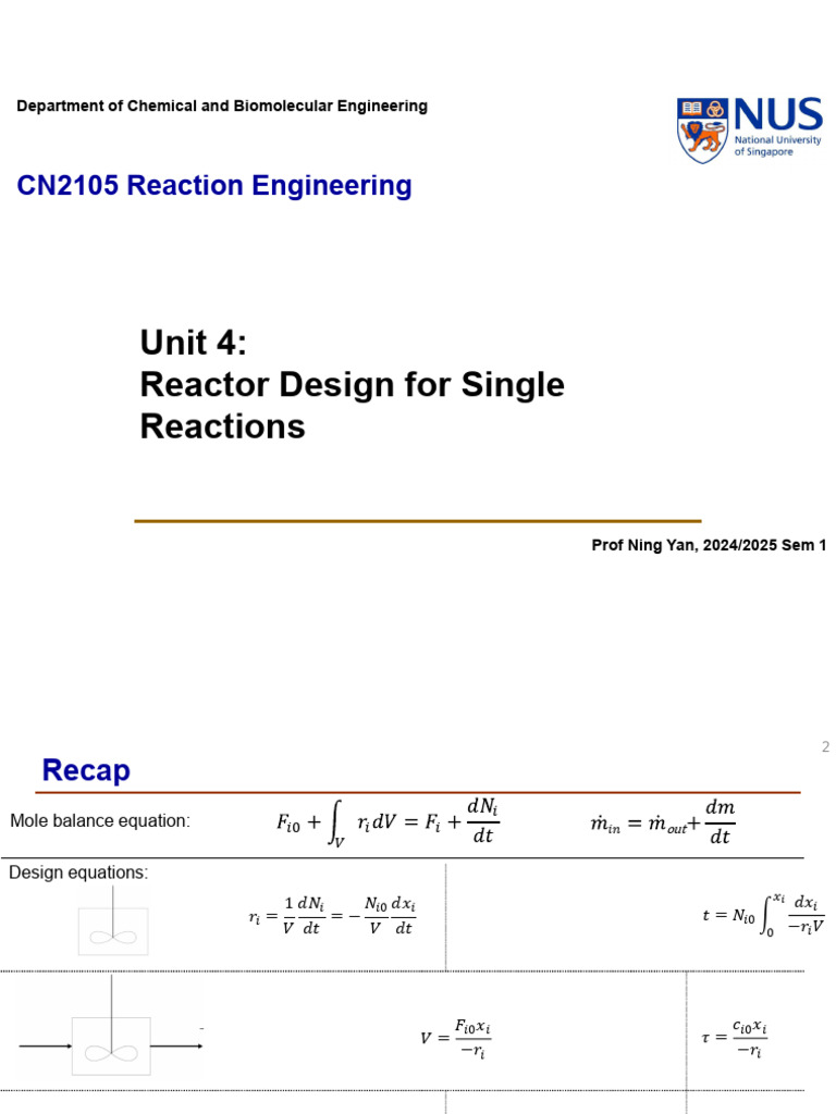 CN2105 Unit 4 | PDF | Chemical Engineering | Process Engineering