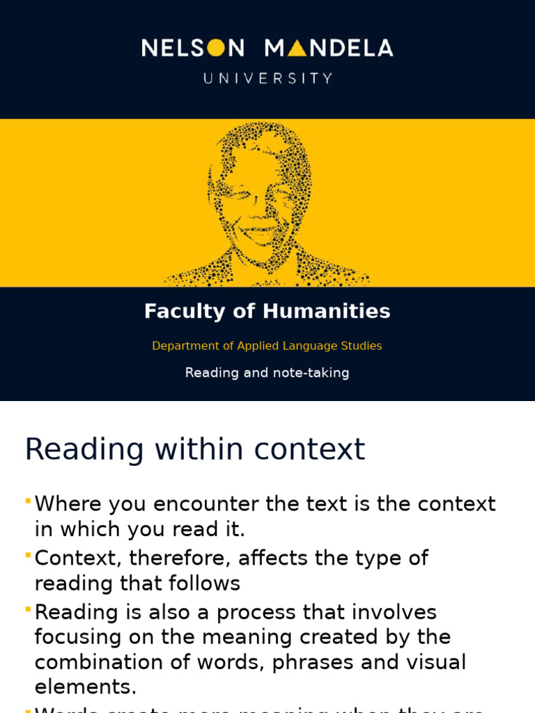Reading and Note Taking | PDF | Speed Reading | Human Communication