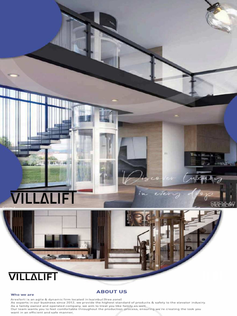 Villa Lift Cataluge 2021 Pdf Elevator Stairs