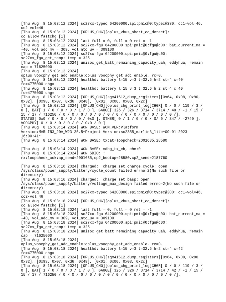 Standby Kernel Log 2024 0808 154113 | PDF