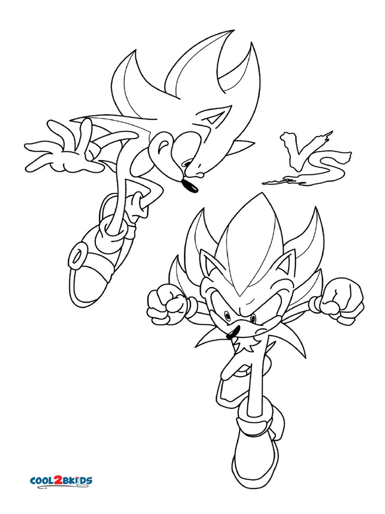 Super-Sonic-vs-Super-Shadow-Coloring-Pages | PDF