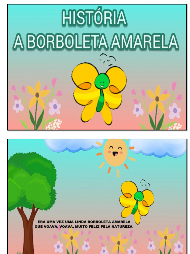 A BORBOLETA AMARELA em PDF | PDF, image size:768x1024