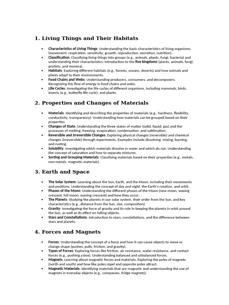 Year 6 Science Pdf Force Moon