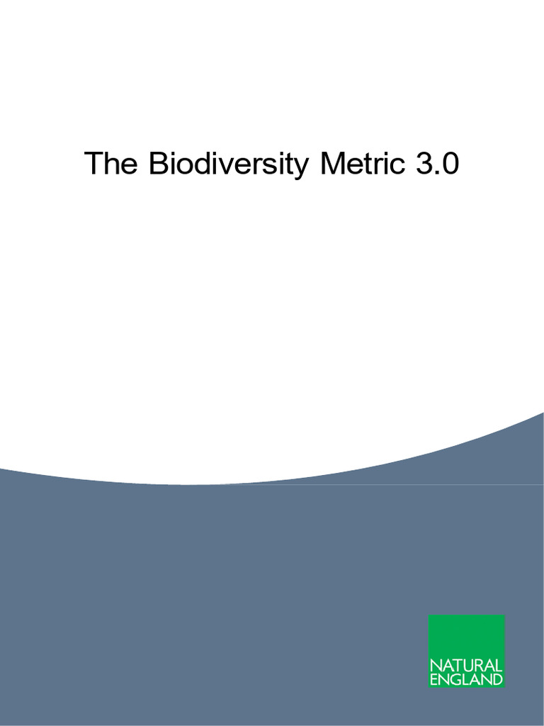 Biodiversity metric 3 0 auditing and accounting for biodiversity