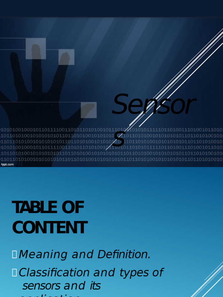 Types and Applications of Sensors | PDF | Sensor | Flow Measurement