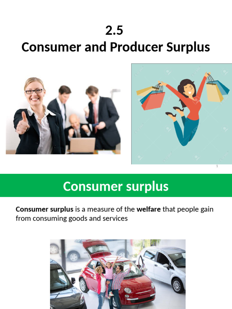 AS Unit 2.5 Consumer and Producer Surplus | PDF