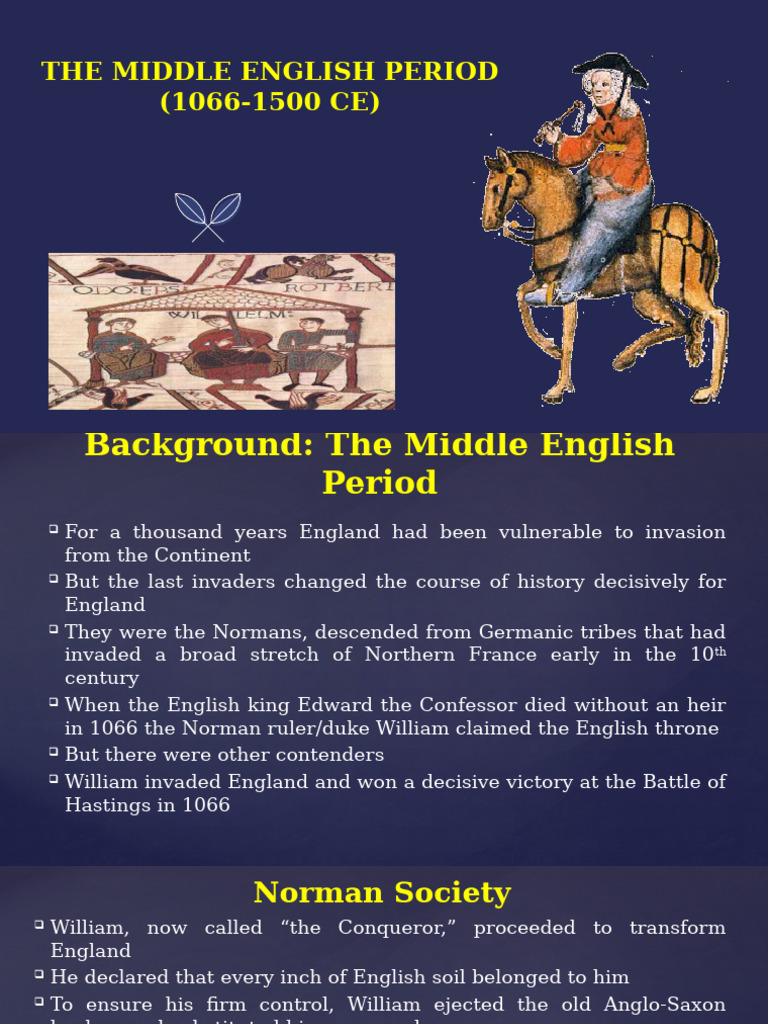 Middle English Period | PDF | Chivalric Romance | English Language