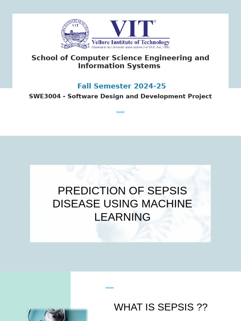 Machine Learning for Early Sepsis Prediction | PDF | Machine Learning ...