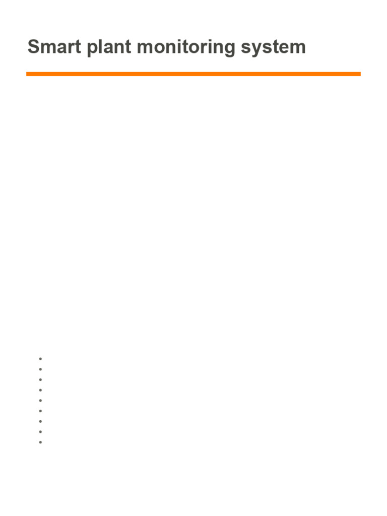 Smart Plant Monitoring System Guide | PDF